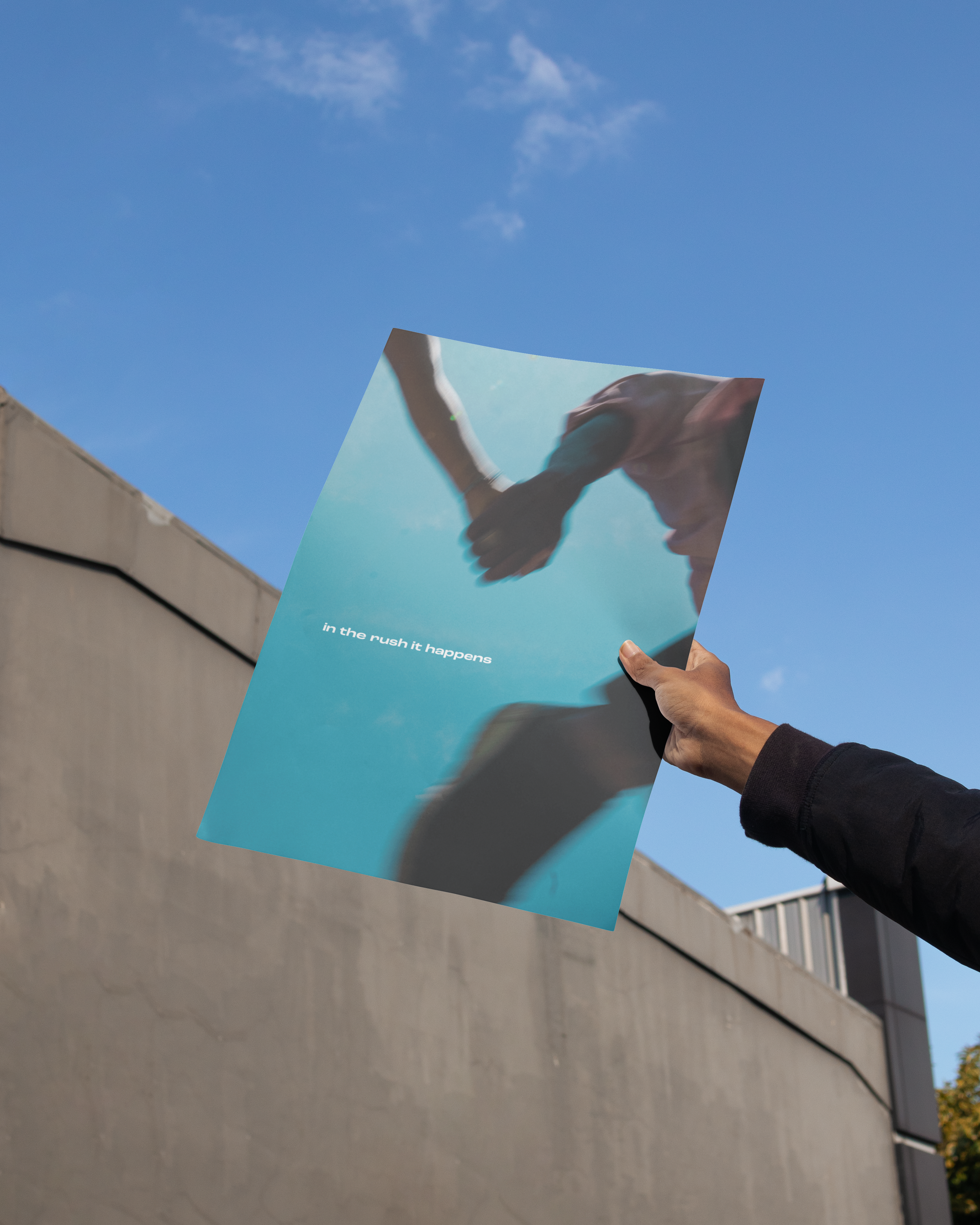 A3 matte poster - in the rush it happens